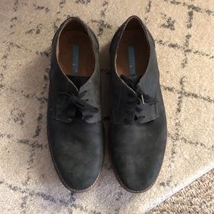 Florsheim Gray Suede Plain Toe Oxford Shoes